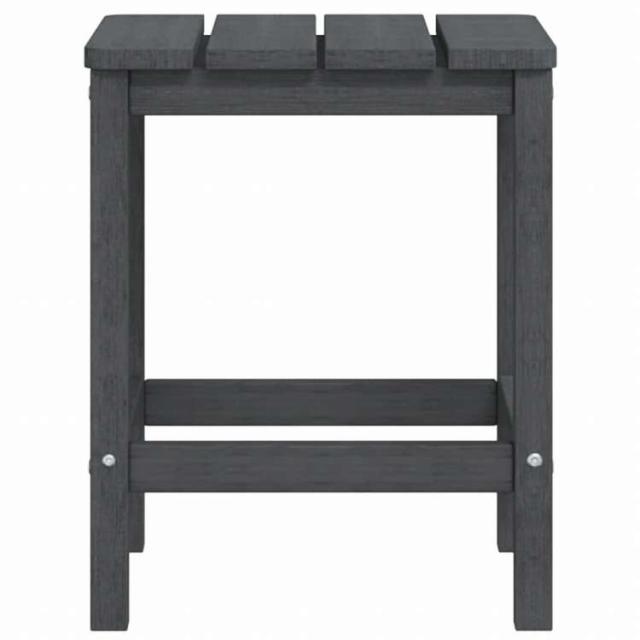 vidaXL ガーデンアディロンダックチェア テーブル付き 高密度ポリエチレン アントラシート家具 アウトドア家具 屋外椅子 アウトドアベンチチェア(代引不可)【送料無料】_5