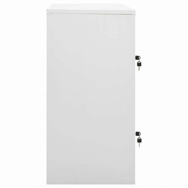 vidaXL ロッカーキャビネット 5点セット ライトグレー&グリーン 90x45x92.5cm スチール家具 キャビネット&収納 収納キャビネット・ロッカー(代引不可)【送料無料】_3