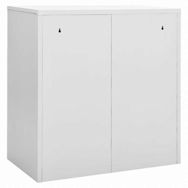 vidaXL ロッカーキャビネット 5点セット ライトグレー&グリーン 90x45x92.5cm スチール家具 キャビネット&収納 収納キャビネット・ロッカー(代引不可)【送料無料】_4