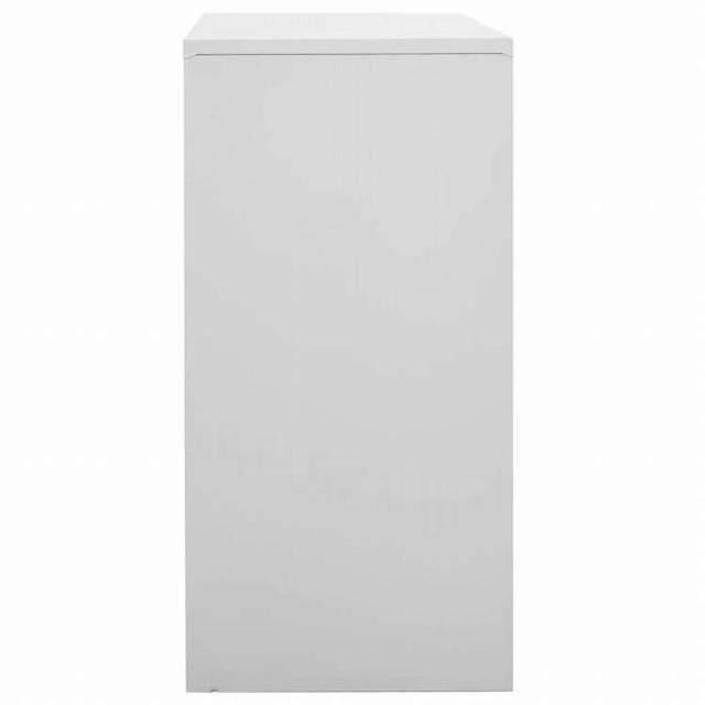 vidaXL ロッカーキャビネット 2点セット ライトグレー 90x45x92.5cm スチール家具 キャビネット&収納 収納キャビネット・ロッカー(代引不可)【送料無料】_3