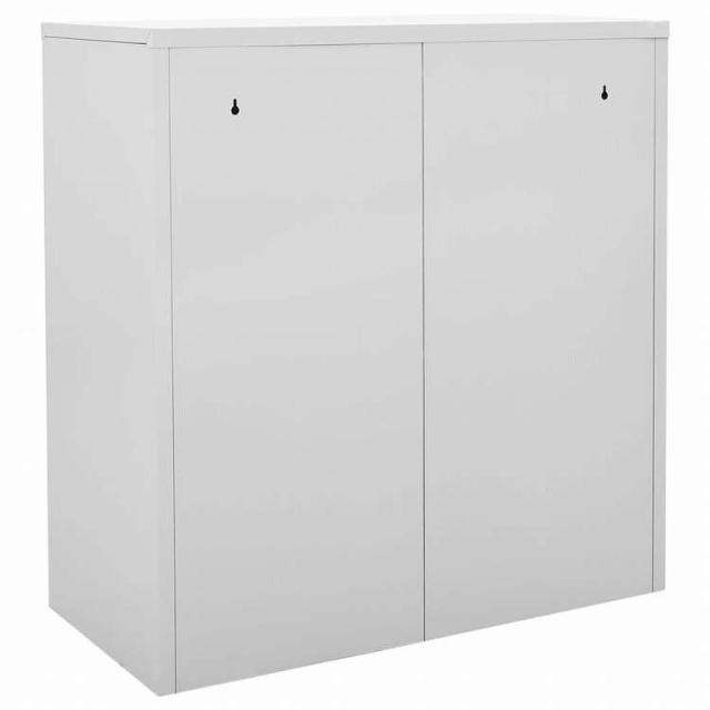 vidaXL ロッカーキャビネット 5点セット ライトグレー&グリーン 90x45x92.5cm スチール (336443x5組)家具 キャビネット&収納 収納キャビネット・ロッカー(代引不可)【送料無料】_4