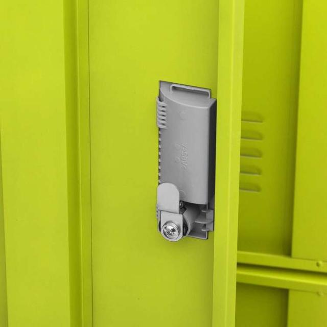 vidaXL ロッカーキャビネット 5点セット ライトグレー&グリーン 90x45x92.5cm スチール (336443x5組)家具 キャビネット&収納 収納キャビネット・ロッカー(代引不可)【送料無料】_7