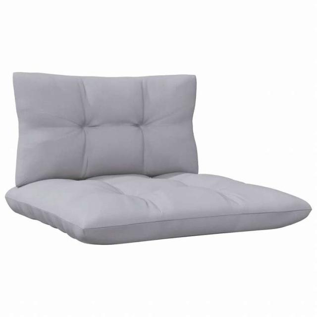 vidaXL 2人掛け ガーデンソファ グレークッション付き パイン無垢材家具 アウトドア家具 屋外椅子 屋外ソファ(代引不可)【送料無料】_4