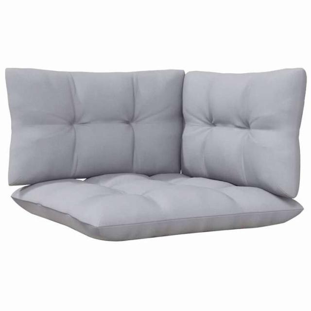 vidaXL ガーデンラウンジセット 8点 グレークッション付き パインウッド家具 アウトドア家具 屋外家具セット(代引不可)【送料無料】_5
