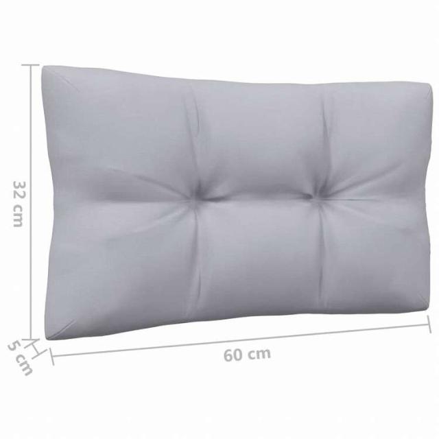 vidaXL ガーデンラウンジセット 4点 グレークッション付き 無垢のパインウッド家具 アウトドア家具 屋外家具セット(代引不可)【送料無料】_6