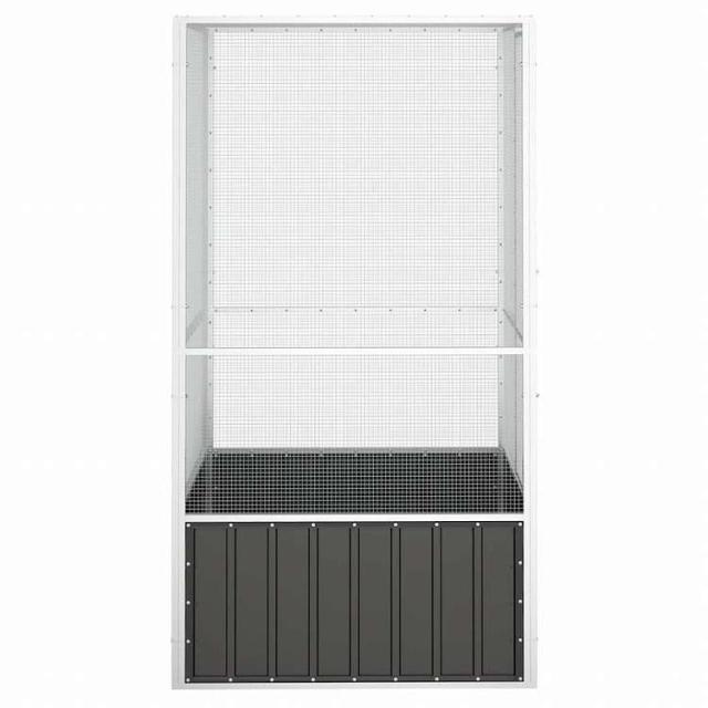 vidaXL バードケージ アントラシート 111x107x211.5 cm 亜鉛メッキ鋼動物&ペット用品 ペット用品 鳥用品 取りかご・スタンド(代引不可)【送料無料】_3