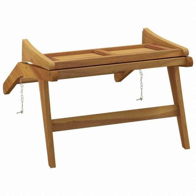 vidaXL ガーデンチェア チーク無垢材家具 アウトドア家具 屋外椅子 アウトドアベンチチェア(代引不可)【送料無料】_4