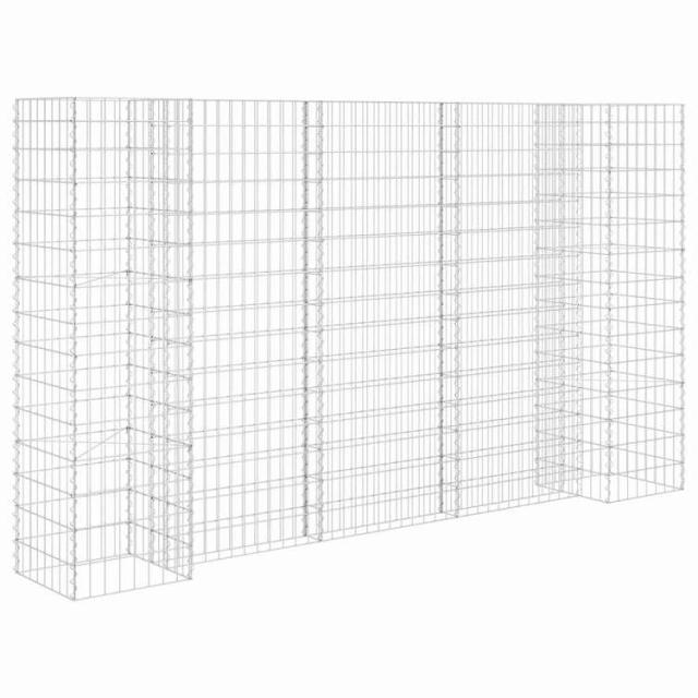 vidaXL H字型ガビオンプランター 260x40x150cm スチールワイヤー製 ホーム&amp;ガーデン 芝&amp;ガーデン ガーデニング 鉢植え・プランター【送料無料】