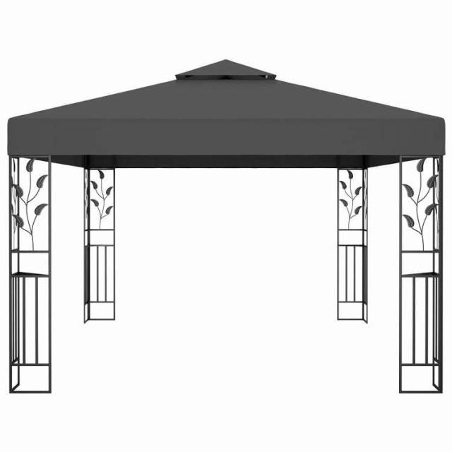 vidaXL ガゼボ 二重屋根 3x4m アントラシート ホーム&ガーデン 芝&ガーデン アウトドアリビング アウトドアストラクチャー キャノピー・ガゼボ【送料無料】_2