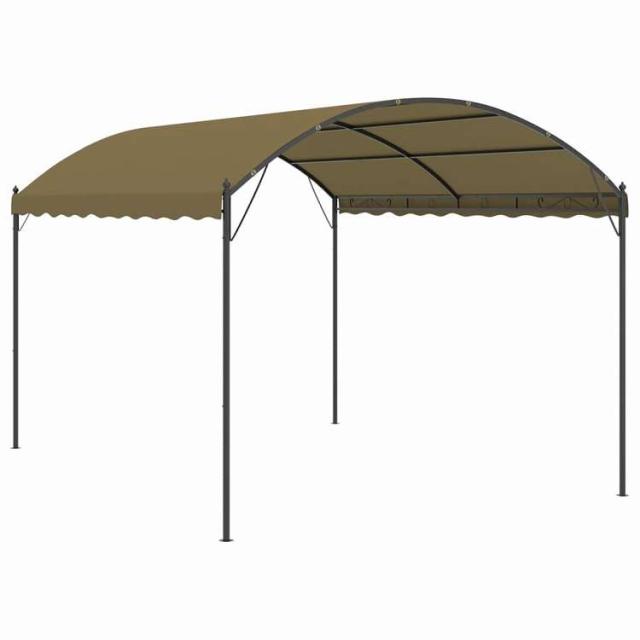 vidaXL ガゼボ トープ 4x3x2.6 m 180g/m[2] ホーム&ガーデン 芝&ガーデン アウトドアリビング アウトドアストラクチャー キャノピー・ガゼボ【送料無料】