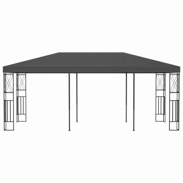 vidaXL ガゼボ 3x6m 布製 アントラシート ホーム&ガーデン 芝&ガーデン アウトドアリビング アウトドアストラクチャー キャノピー・ガゼボ【送料無料】_1