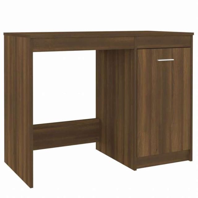 vidaXL デスク ブラウンオーク 100x50x76 cm エンジニアリングウッド家具 オフィス家具 デスク(代引不可)【送料無料】_1
