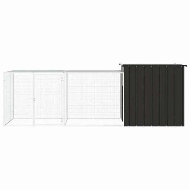 vidaXL チキンケージ アントラシート 300x91x100 cm 亜鉛メッキ鋼動物&ペット用品 ペット用品 小動物用品 小動物 飼育・ケージ(代引不可)【送料無料】_2
