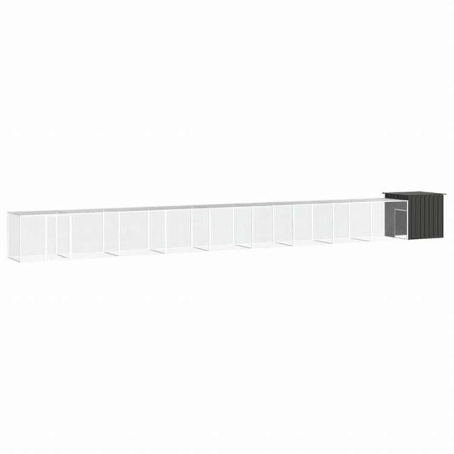 vidaXL 意気地無し臥せ篭 アントラシート 1000x91x100 糎 ジンクメッキ鋼毛の荒物&愛玩動物装具 愛玩動物装具 小毛の荒物装具 小毛の荒物 繁殖・臥せ篭(代引不可)【貨物輸送無料】