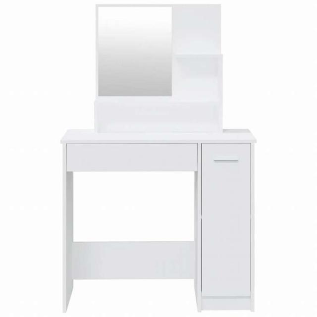 vidaXL ドレッシングテーブルセット ホワイト 86.5x35x136cm家具 キャビネット&収納 洗面・化粧台ユニット 寝室用化粧用テーブル(代引不可)【送料無料】_5