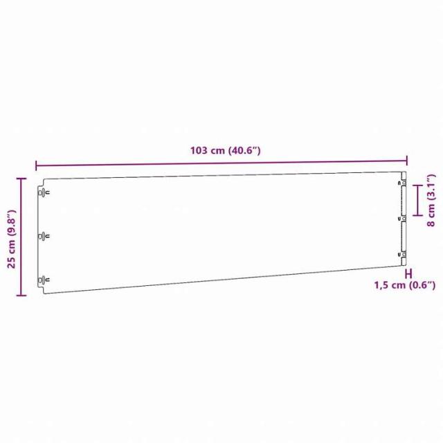 vidaXL 芝生用エッジング 10点 25x103 cm フレキシブル コールテンスチールハードウェア フェンス&バリア 庭小道・縁(代引不可)【送料無料】_10
