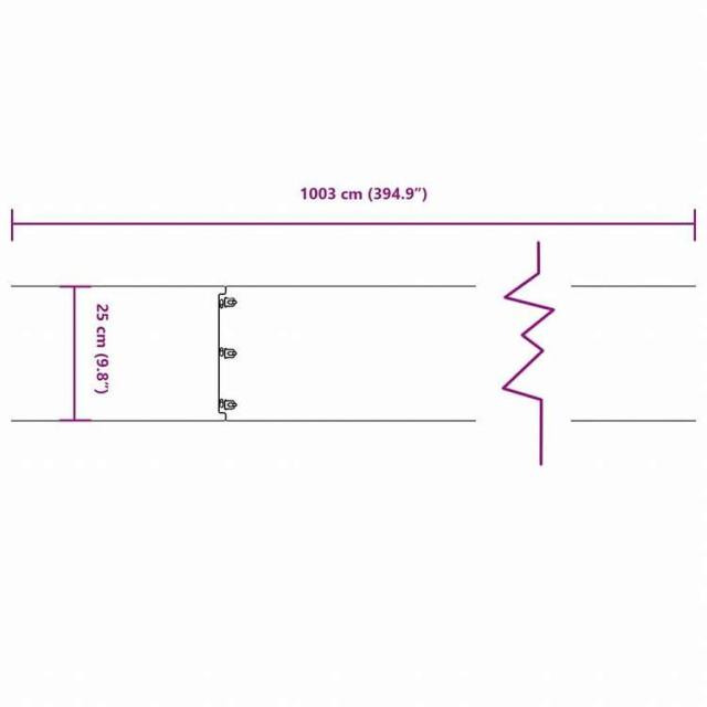 vidaXL 芝生用エッジング 10点 25x103 cm フレキシブル コールテンスチールハードウェア フェンス&バリア 庭小道・縁(代引不可)【送料無料】_11