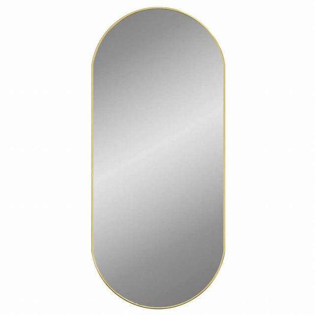 vidaXL 壁取り付け式ミラー ゴールド 100x45 cm オーバルホーム&ガーデン デコレーション 鏡(代引不可)【送料無料】