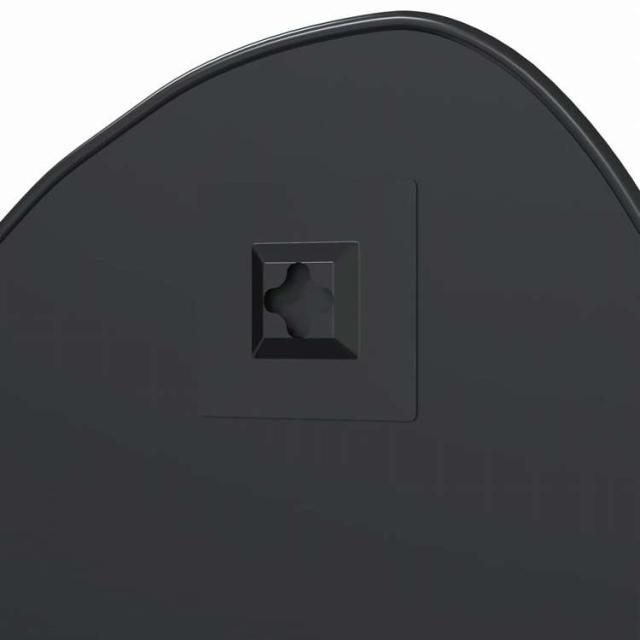 vidaXL ウォールミラー ブラック 60x50 cmホーム&ガーデン デコレーション 鏡(代引不可)【送料無料】