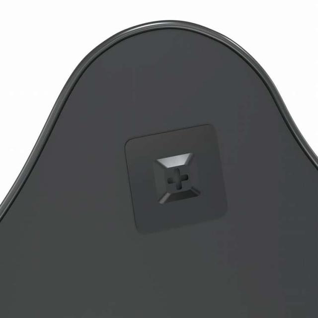 vidaXL ウォールミラー ブラック 60x50 cmホーム&ガーデン デコレーション 鏡(代引不可)【送料無料】