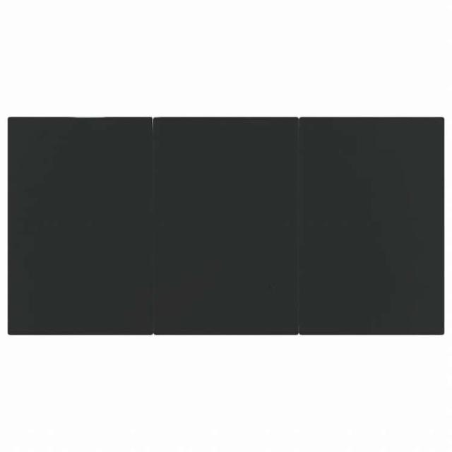 vidaXL ガーデンダイニングテーブル 200x100x74 cm スチール&強化ガラス製 ブラック家具 アウトドア家具 アウトドアテーブル(代引不可)【送料無料】_4