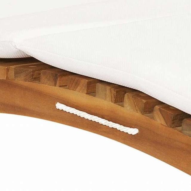 vidaXL サンラウンジャー 2点 クッション付き チーク無垢材家具 アウトドア家具 屋外椅子 サンラウンジャー(代引不可)【送料無料】_7