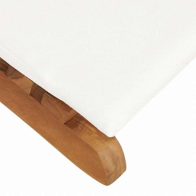 vidaXL サンラウンジャー 2点 クッション付き チーク無垢材家具 アウトドア家具 屋外椅子 サンラウンジャー(代引不可)【送料無料】_8