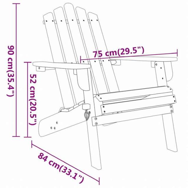vidaXL アディロンダック ガーデンラウンジ3点セット アカシア無垢材家具 アウトドア家具 屋外家具セット(代引不可)【送料無料】_6