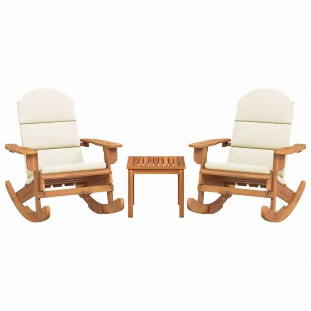 vidaXL アディロンダック ガーデンラウンジ3点セット アカシア無垢材家具 アウトドア家具 屋外家具セット(代引不可)【送料無料】_2