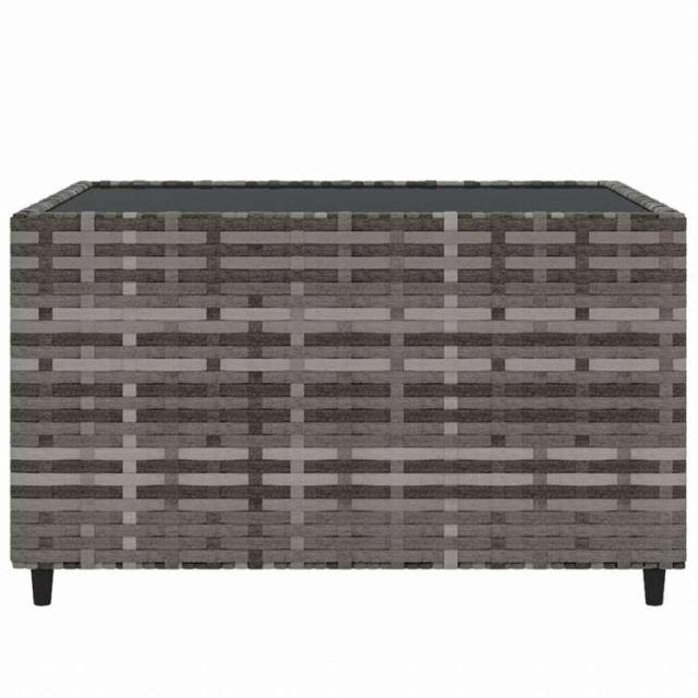 vidaXL ガーデンラウンジ4点セット クッション付 ポリラタン製 グレー家具 アウトドア家具 屋外椅子 屋外ソファ(代引不可)【送料無料】_8