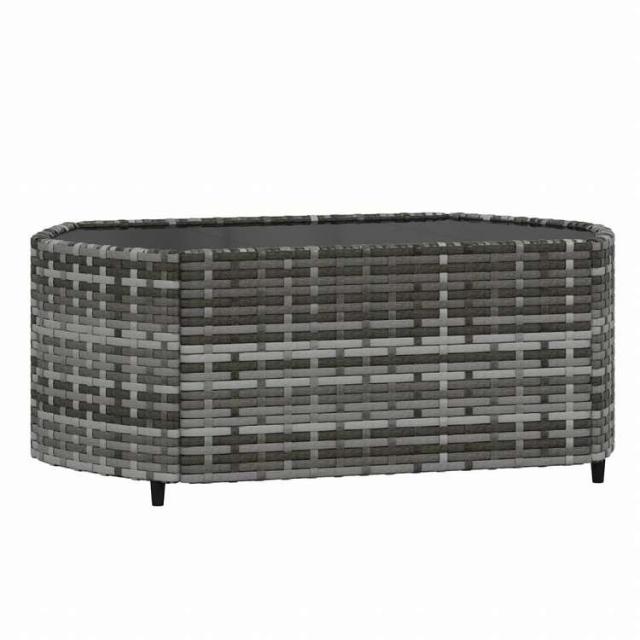 vidaXL ガーデンラウンジ3点セット クッション付き ポリラタン製 グレー家具 アウトドア家具 屋外椅子 屋外ソファ(代引不可)【送料無料】_6