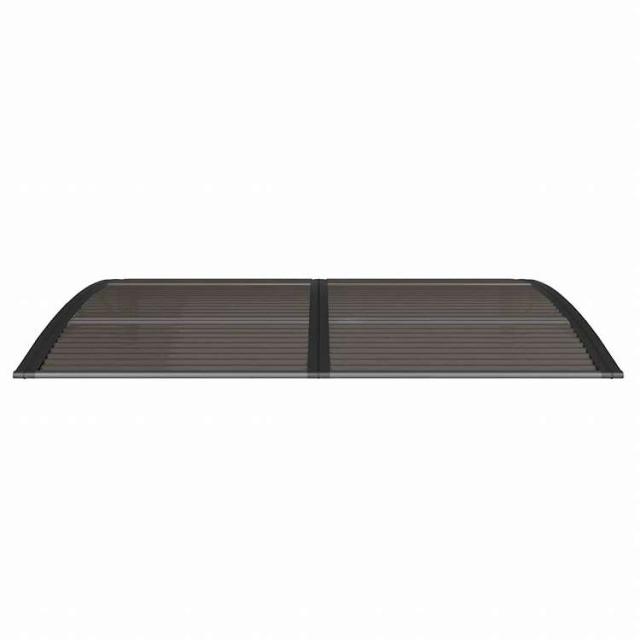 vidaXL ドアキャノピー ブラック 150x100 cm ポリカーボネート製ホーム&ガーデン 芝&ガーデン アウトドアリビング 窓・ドア用日除け/オーニング(代引不可)【送料無料】_3
