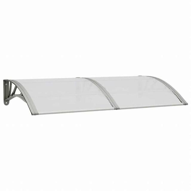 vidaXL ドアキャノピー グレー 150x75 cm ポリカーボネート製ホーム&ガーデン 芝&ガーデン アウトドアリビング 窓・ドア用日除け/オーニング(代引不可)【送料無料】_1