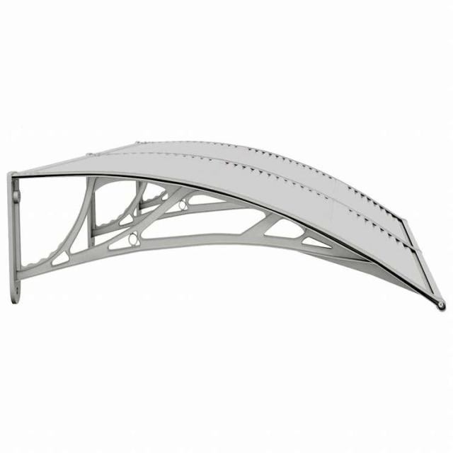 vidaXL ドアキャノピー グレー 150x75 cm ポリカーボネート製ホーム&ガーデン 芝&ガーデン アウトドアリビング 窓・ドア用日除け/オーニング(代引不可)【送料無料】_4