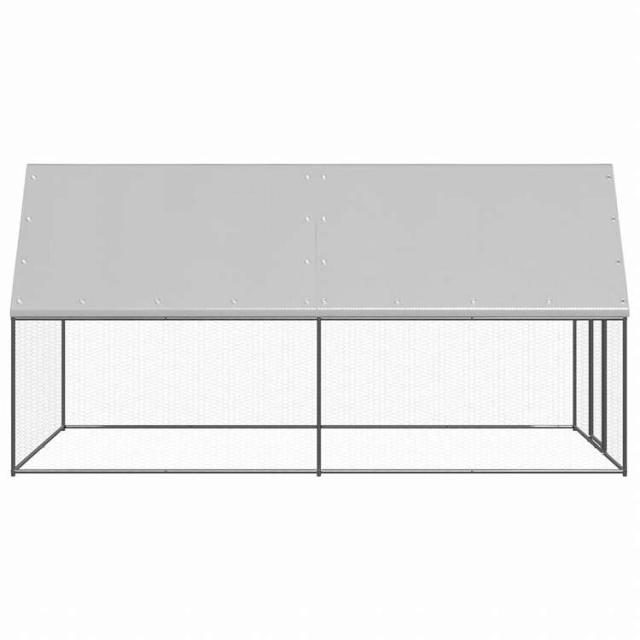 vidaXL 屋外鶏小屋 2x4x2m 亜鉛メッキ鋼製動物&ペット用品 ペット用品 小動物用品 小動物 飼育・ケージ(代引不可)【送料無料】_2