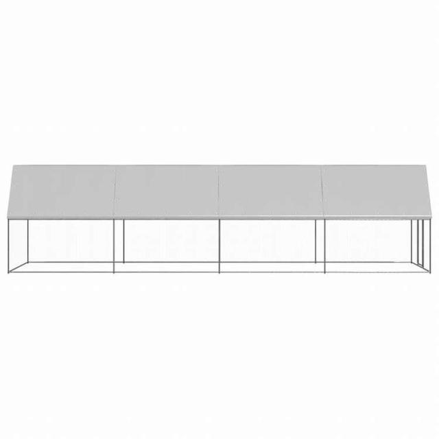 vidaXL 露天鶏掘っ建て小屋 2x8x2m ジンクメッキ鋼製毛の荒物&amp;愛玩動物装具 愛玩動物装具 小毛の荒物装具 小毛の荒物 繁殖・臥せ篭(代引不可)【貨物輸送無料】