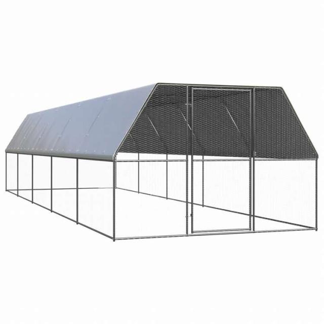 vidaXL 屋外鶏小屋 3x10x2m 亜鉛メッキ鋼製動物&ペット用品 ペット用品 小動物用品 小動物 飼育・ケージ(代引不可)【送料無料】