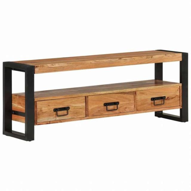 vidaXL テレビキャビネット 120x30x45 cm アカシア無垢材家具 AVラック・テレビ台(代引不可)【送料無料】_9