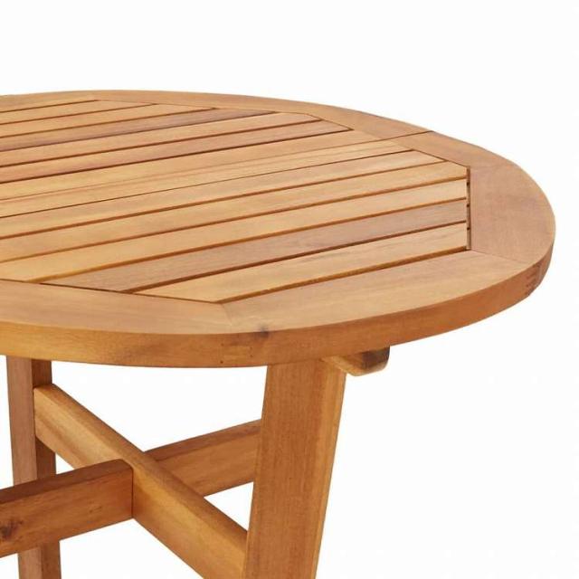 vidaXL ガーデンバーテーブル 直径60x105 cm アカシア無垢材家具 アウトドア家具 アウトドアテーブル(代引不可)【送料無料】_4