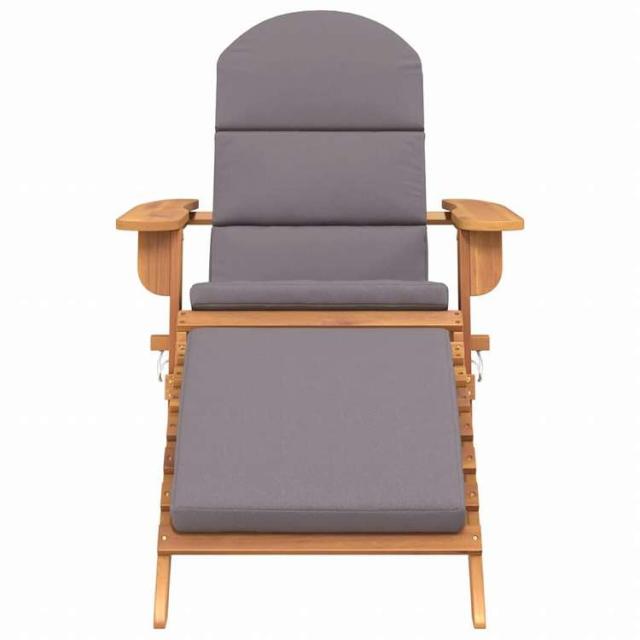 vidaXL アディロンダックガーデンチェア フットレスト付き アカシア無垢材家具 アウトドア家具 屋外椅子 アウトドアベンチチェア(代引不可)【送料無料】_2