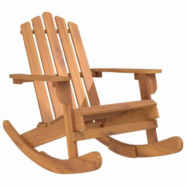 vidaXL アディロンダックロッキングチェア アカシア無垢材家具 アウトドア家具 屋外椅子 アウトドアベンチチェア(代引不可)【送料無料】_1