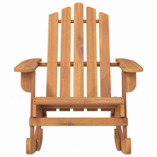 vidaXL アディロンダックロッキングチェア アカシア無垢材家具 アウトドア家具 屋外椅子 アウトドアベンチチェア(代引不可)【送料無料】_2