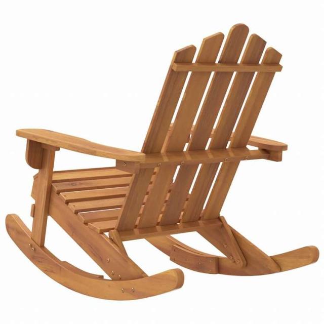 vidaXL アディロンダックロッキングチェア アカシア無垢材家具 アウトドア家具 屋外椅子 アウトドアベンチチェア(代引不可)【送料無料】_4