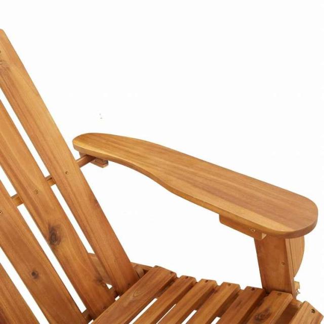 vidaXL アディロンダックガーデンチェア クッション付き アカシア無垢材家具 アウトドア家具 屋外椅子 アウトドアベンチチェア(代引不可)【送料無料】_5