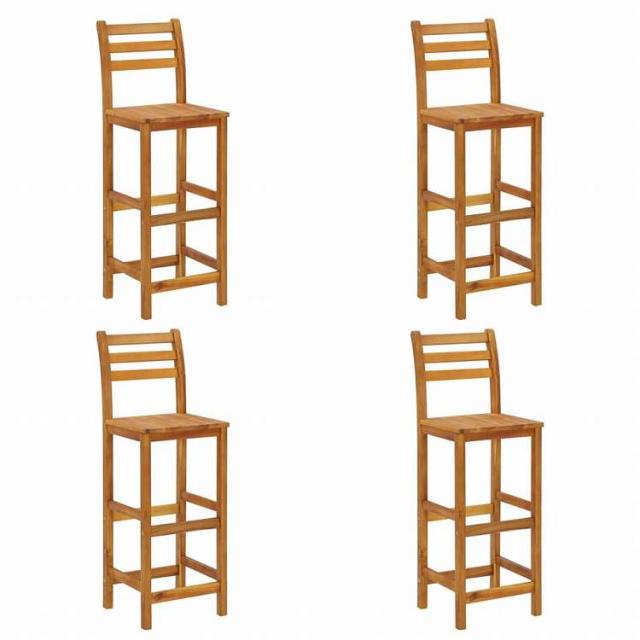 vidaXL ガーデンバーセット 5点セット アカシア無垢材家具 アウトドア家具 屋外家具セット(代引不可)【送料無料】_4