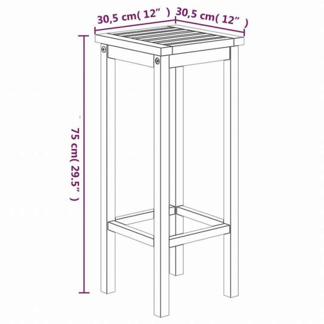 vidaXL ガーデンバーセット 5点セット アカシア無垢材家具 アウトドア家具 屋外家具セット(代引不可)【送料無料】_9