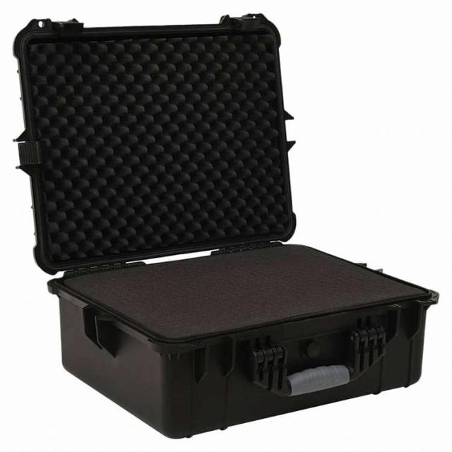 vidaXL ポータブルフライトケース ブラック 55x43x21 cm PPカメラ&光化学機器 カメラ&光化学アクセサリ カメラパーツ&アクセサリー カメラバッグ・ケース(代引不可)【送料無料】_2