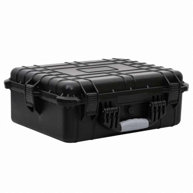vidaXL ポータブルフライトケース ブラック 52x40x19 cm PPカメラ&amp;光化学機器 カメラ&amp;光化学アクセサリ カメラパーツ&amp;アクセサリー カメラバッグ・ケース(代引不可)【送料無料】