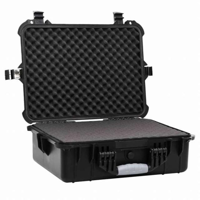 vidaXL ポータブルフライトケース ブラック 52x40x19 cm PPカメラ&光化学機器 カメラ&光化学アクセサリ カメラパーツ&アクセサリー カメラバッグ・ケース(代引不可)【送料無料】_2