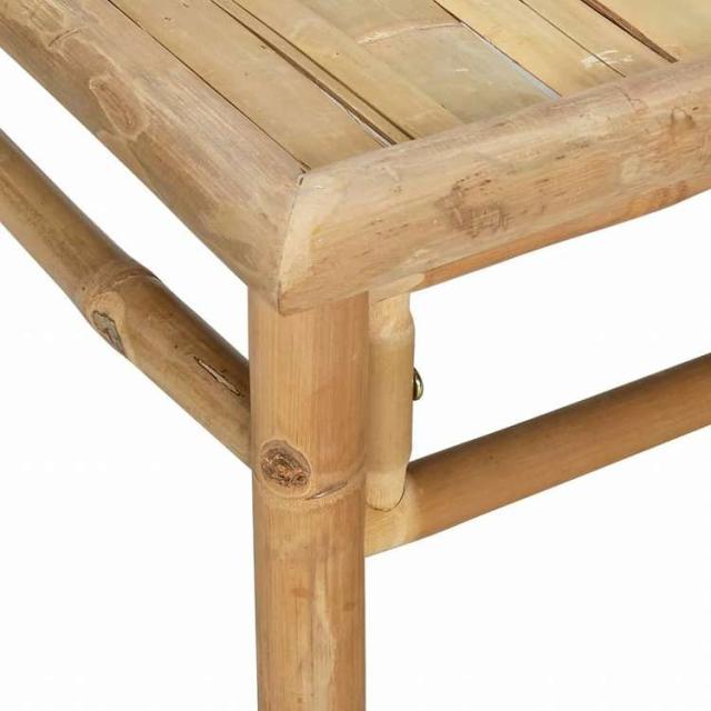 vidaXL ガーデンラウンジ2点セット ライトグレークッション付き 竹製家具 アウトドア家具 屋外椅子 屋外用組み合わせソファセット(代引不可)【送料無料】_8